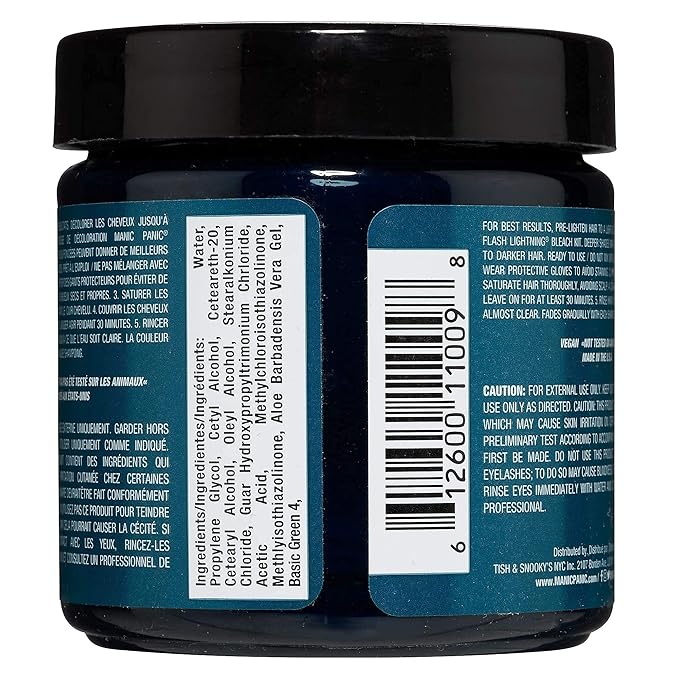 MANIC PANIC Classic Enchanted Forest Semi Permanent Hair Color - Deep Teal Green Hair Dye for Women &amp Men That Lasts 4-6 Weeks - Vegan Ammonia &amp Cruelty-Free - Create &amp Mix Custom Shades
