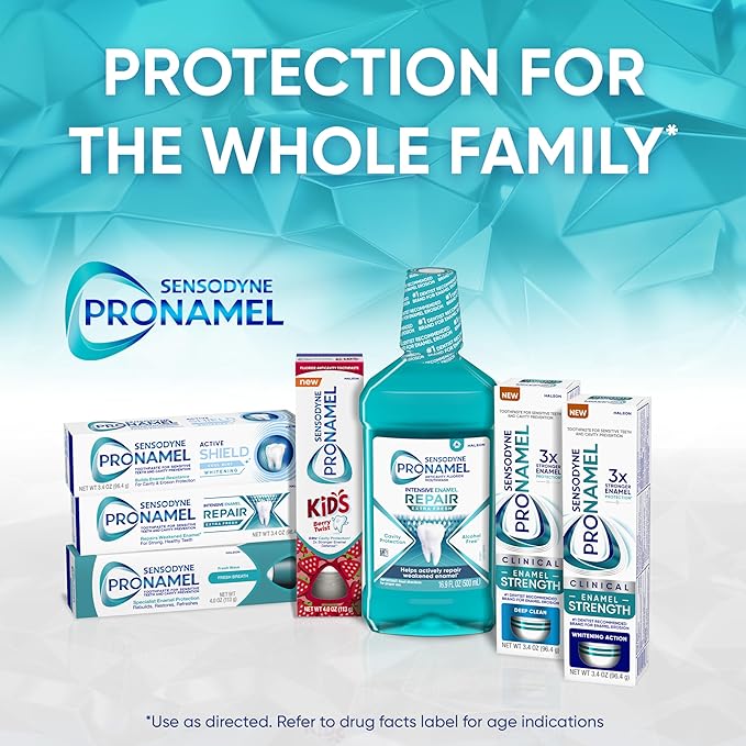 Sensodyne Pronamel Intensive Enamel Repair Toothpaste for Sensitive Teeth to Reharden and Strengthen Enamel Extra Fresh - 3.4 Ounces (Pack of 4)