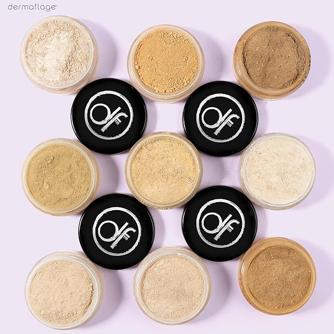 Dermaflage SPF Mineral Powder Sunscreen for Sensitive Skin All Natural Sunscreen Powder Broad Spectrum