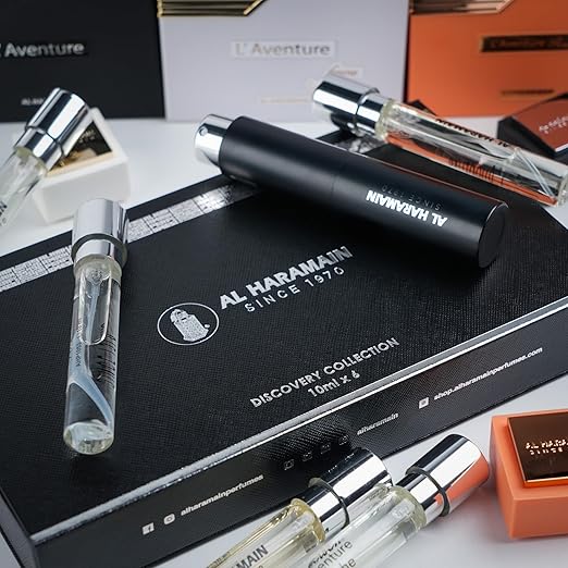 Al Haramain Discovery Collection - Laventure for Unisex Adult - 6 Pc Mini Gift Set 0.33oz LAventure EDP Spray (Mini) Perfume Atomiser
