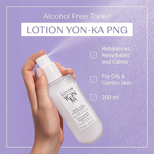 Yon-Ka Lotion PNG Toner | Refreshing Daily Face Mist with Botanical Essential Oils Aloe Vera &amp Rosemary | Hydrates Soothes &amp Mattifies | Alcohol-Free Toner for Normal to Oily Skin