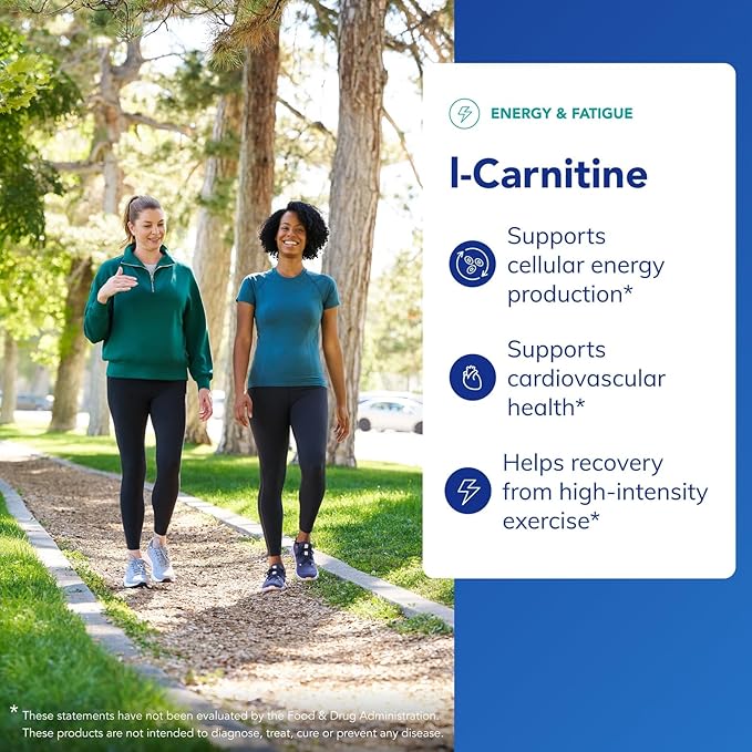 Pure Encapsulations L-Carnitine | Hypoallergenic Supplement for Cardiovascular and Endurance Support | 60 Capsules