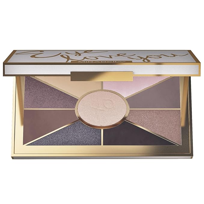 Mirabella Eye Love You Neutral Shimmer Eyeshadow Palette - Makeup Palette w/Ultra Pigmented Pressed Powders Creamy Matte &amp Shimmer Metallic Eyeshadow Palette - Undressed