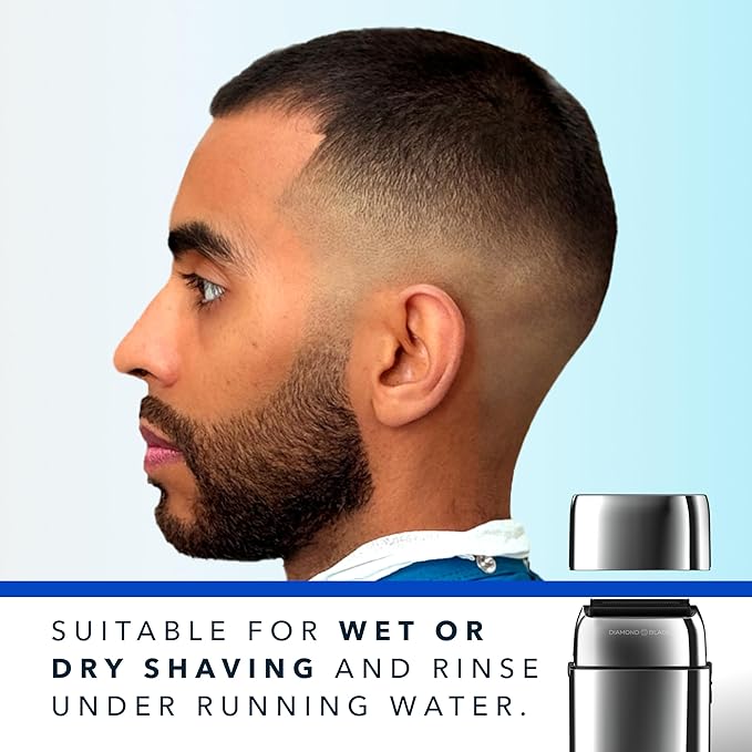 Blade &amp Stone PS501 Foil Shaver for Men ? Dual Foil Cordless Shaver with Graphene-X Blades and 8000 RPM Digital Motor ? All-Metal Rechargeable Wet and Dry Razor ? Aviator
