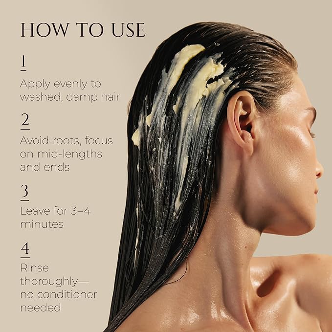 HADAT Golden Hour Express HAIR MASK ? Premium Professional Hair Treatment with Pearl Powder ? Hydration for Dry Damaged Hair ? Nourishing Oils ? Split Ends ? Salon Quality ? Made in Israel 9.47 Fl Oz