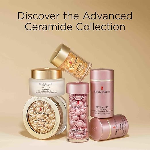 Elizabeth Arden Advanced Ceramide Face Serum Capsules Anti-Aging Skincare Gift for Women Fragrance-Free Hydrating Formula for Radiant Firm Skin