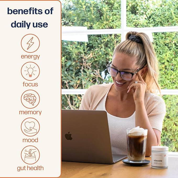 Avantera Elevate Premium Nootropic Supplement - Beat Brain Fog - Best Focus Supplements for Memory &amp Focus Support - Energy Without Crash - 56 Count Pills for Women &amp Men