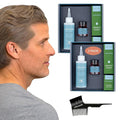 Hair &amp Beard Color for Full Gray Coverage 2 pack - Medium Ash Blonde - Ammonia-Free Complete Men?™s At-home Beard &amp Hair Dye Kit Professional-grade Permanent Hair Color (8.1)