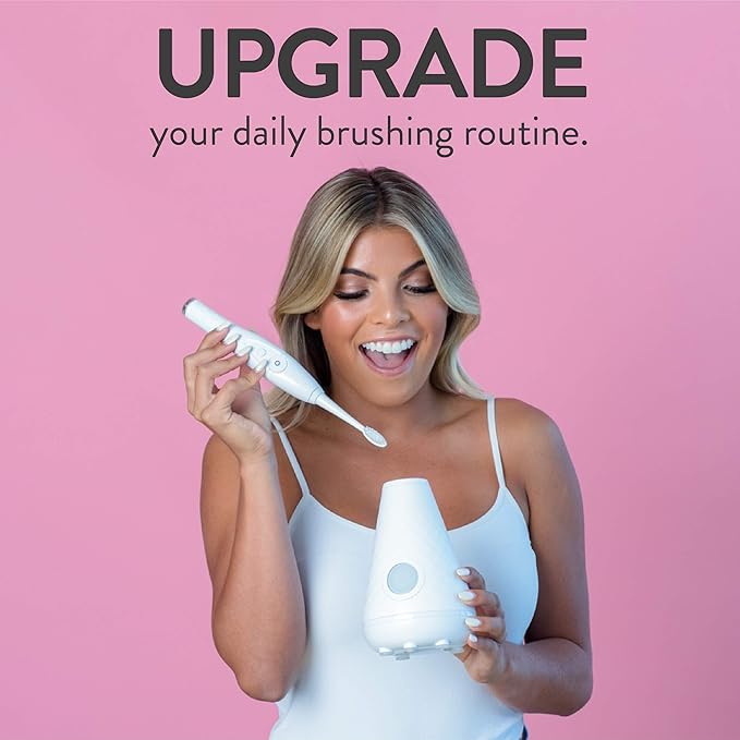 Tao Clean UV Sanitizing Sonic Toothbrush and Cleaning Station Electric Toothbrush Dual Speed Setting White
