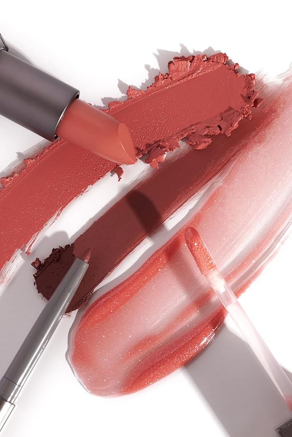 Rinna Beauty Lip Kit - Call Me Coral - All-in-One Lip Kit Includes Lipstick Lip Gloss and Lip Liner - Vegan Long-Lasting Anti-Aging &amp Moisturizing Cruelty-Free - 1 each