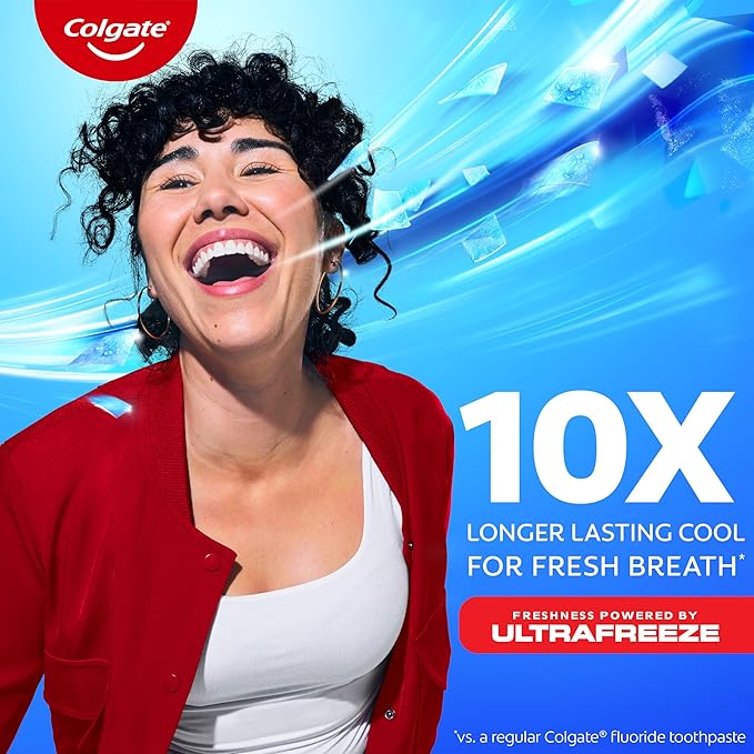 Colgate Max Fresh Travel Size Toothpaste with Mini Breath Strips Cool Mint - 24 Pack