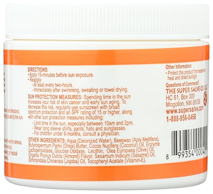 SUPER SALVE Sierra Madre Sun Cream 6 OZ
