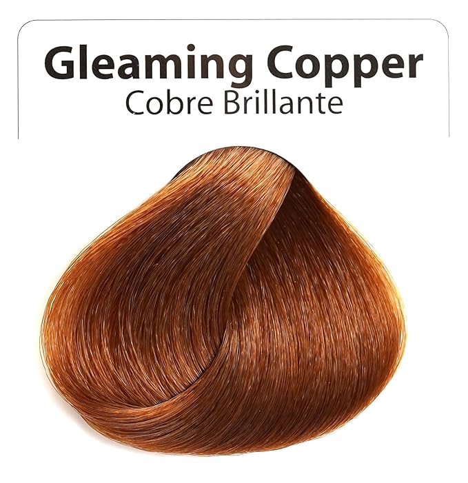 L Lorenzo Color Definer Cellophane 8.11fl.oz/240ml | Peroxide &amp Ammonia Free | Glossy hair Brilliant color without Damaged Hair | Stain Remover Inside (Gleaming Copper 240ml / 8.11Fl.Oz)