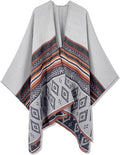 Moss Rose Women's Shawl Wrap Poncho Ruana Cape Open Front Cardigan Shawls for Fall Winter