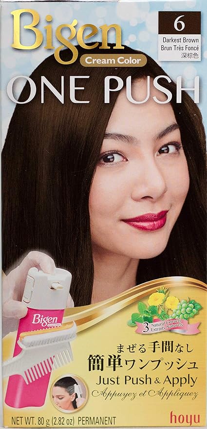 Bigen One Push 6 Darkest Brown - 2 Pack