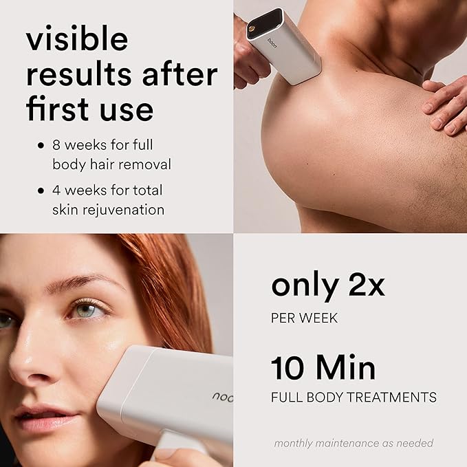 Nood??NEW Flasher Pro ? IPL Laser Hair Removal Device &amp Anti-Aging Red Light Therapy for Women &amp Men ? Pain-free Permanent Visible Results After First Use &amp Works Everywhere Hair Grows ?