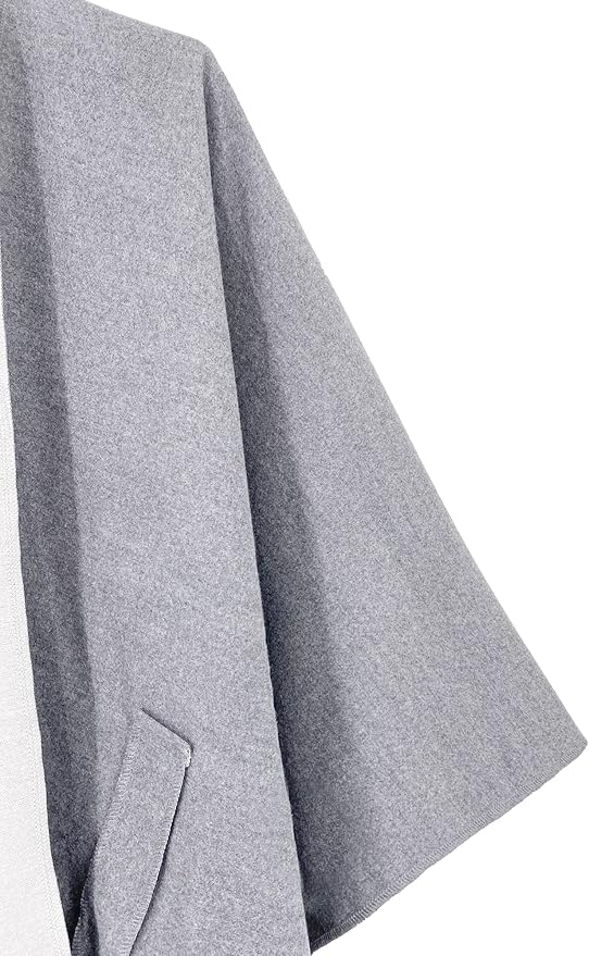 Moss Rose Women's Shawl Wrap Poncho Ruana Cape Open Front Cardigan Shawls for Fall Winter