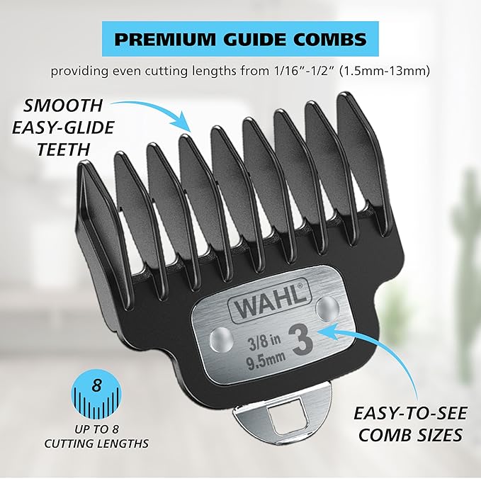 Wahl USA Pro Series High Visibility Skeleton Style Trimmer Lithium-Ion Cordless USB Rechargeable All in One Shaving &amp Close Cutting Beard Trimmer for Men with Near Zero Gap Blade ? 3026018