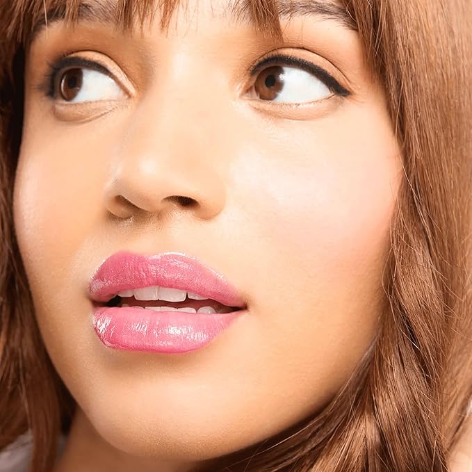 Gerard Cosmetics Emily D Baker X Lighted Lip Gloss (Hearsay) Sheer Purple Lip Gloss with Iridescent Pearl Finish Includes Light &amp Mirror Cruelty Free Made in the USA