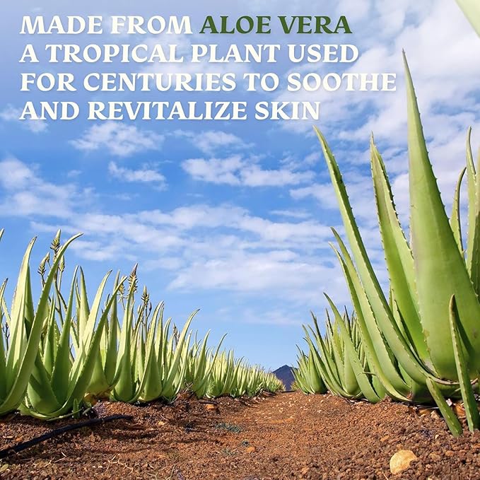 Green Leaf Naturals Amazing Aloe Vera Gel - Freshly Cut 100% Pure Aloe Premium Quality Vegan Unscented - Natural Sunburn Relief After Shave Skin Face &amp Hair Care (two 8oz bottles) 16oz