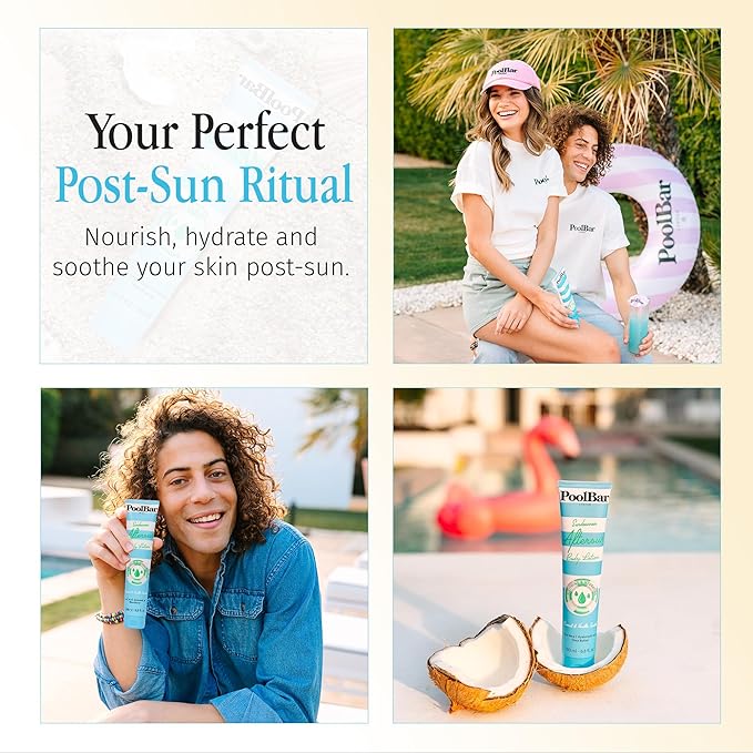 PoolBar Sundowner Aftersun Body Lotion for Women &amp Men Skin Care Hydration &amp Soothing Relief Coconut &amp Vanilla Scent Sun Care Enriched with Hyaluronic Acid Shea Butter &amp Aloe Vera