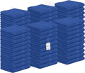 Avalon Towels Cotton Washcloths ? (Pack of 60) Size 12x12 Inches 100% Ring Spun Cotton Soft &amp Absorbent Face Towels Gym Towels Hotel and Spa Quality Reusable Fingertip Towels (Blue)