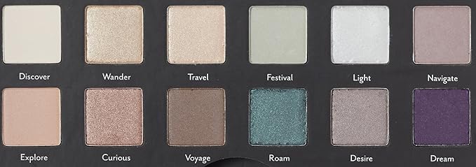 Cargo Cosmetics - High Pigment Eyeshadow Palette Smudge-Proof Transfer-Proof Longwear Crease-Proof Wanderlust