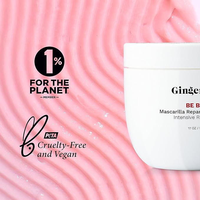 Ginger Milk Natural Care Intensive Repair Hair Mask for Dry / Damaged Hair due to Coloring Chemical Processes hot styling tools and dryers | BE BOLD