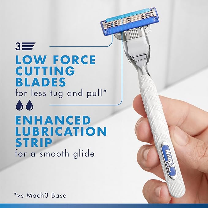 Gillette Mach3 Turbo Razor for Men 17 Blade Refills Holiday Gifts for Men