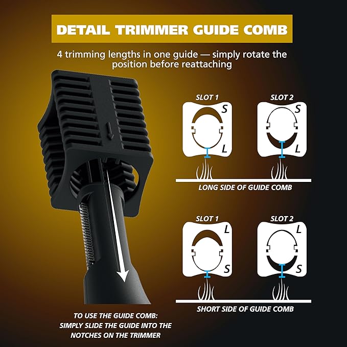 Wahl Manscaper ® 2 in 1 Lithium Battery Tactical® Dual Sided Eyebrow Trimmer and Nose Hair Trimmer for Men ? Model 3023805