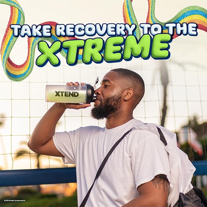 Xtend Original BCAA Powder Airheads Rainbow Berry Flavor 7g BCAA and 2.5g L-Glutamine Sugar Free Post Workout Muscle Recovery Drink with Amino Acids for Men &amp Women 30 Servings