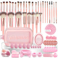 70Pcs Makeup Brushes Set Pink Professional Makeup Brush Set Multi-functional Makeup Brush Kit Eye and Face Makeup Brushes &amp Tools Premium Synthetic Facial Makeup Accessories
