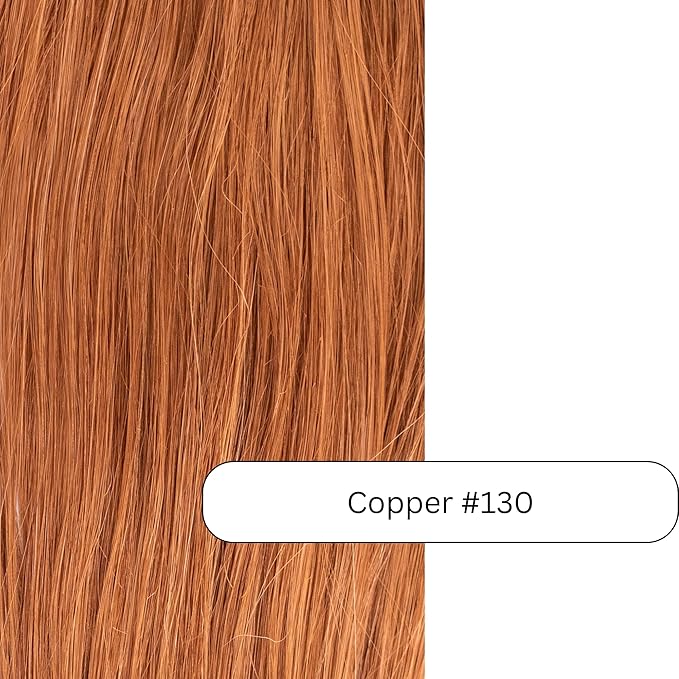 100% Real European Human Hair Keratin Bond Extensions 20 Copper #130