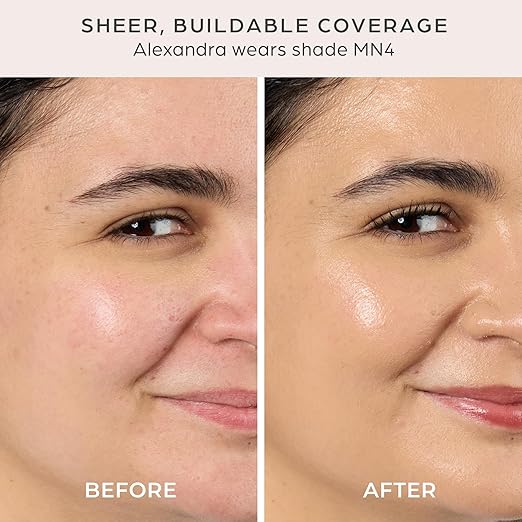 P?R Tinted Sunscreen for Face 4-in-1 Skin Tint - Broad Spectrum Mineral Sunscreen SPF 50 - Tinted Facial Moisturizer Primer &amp Foundation for Sun Protection - Lightweight Buildable Coverage