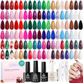 Beetles Christmas Gel Nail Polish Set Glitz Galaxy UV LED Soak Off Gel Kits 44Pcs Burgundy Red Gold Green Silver Blue Pink Sparkle Shade with Base Top Coat Winter Manicure Gift for Women