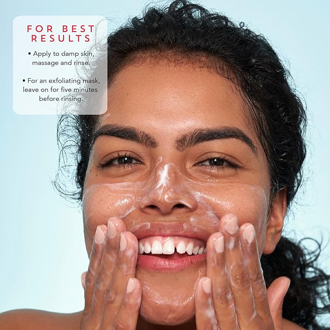 Indie Lee Brightening Facial Cleanser - Daily Hydrating Cleanser Makeup Remover &amp Exfoliating Face Mask to Brighten Firm &amp Protect Dry Skin - Clean Gentle Face Wash (4.2oz)