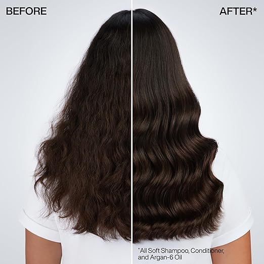 Redken All Soft Argan-6 Oil Treatment For Dry Hair - Deeply Conditions Hair Adds Softness and Shine With Argan Oil