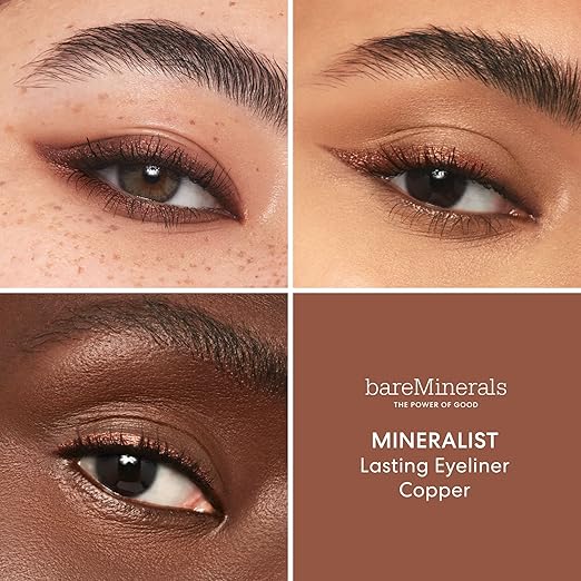 bareMinerals Mineralist Lasting Eyeliner Mineral-Based Waterproof Eyeliner Long-Lasting Color Smudge-Proof Transfer-Proof Retractable Vegan