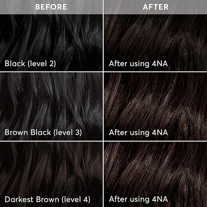 Madison Reed Radiant Hair Color Kit | 4NA Darkest Ash Brown with Cool Smoky Undertones (Messina Brown) for 100% Gray Hair Coverage | Dimensional Permanent Hair Dye | PPD-Free &amp Ammonia-Free | 1 Pa