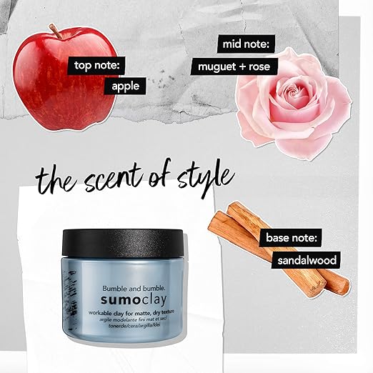 Bumble and bumble. Sumoclay Matte Texture Clay | Workable Texture Moldable Hold + Matte Finish | Wavy Straight 1.5 Ounce