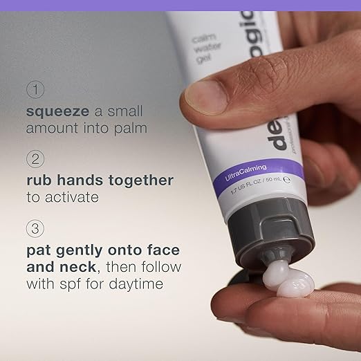 Dermalogica Calm Water Gel Weightless Face Moisturizer for Sensitive Skin - Help Support Healthy Moisture Balance with Lavender Essential Oil 1.7 Fl Oz