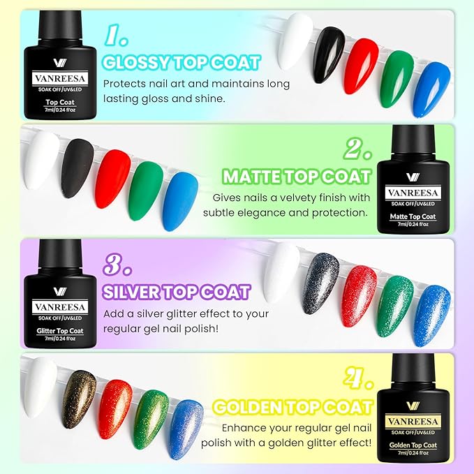VANREESA Gel Nail Polish Kit with U V Light and Nail Drill Kit 65 Pcs Gel Polish Nail Set 35 All Season Colors Nail Polish Set Base Coat &amp 4 Effects Top Coat Complete Nail Kit Gifts for Women