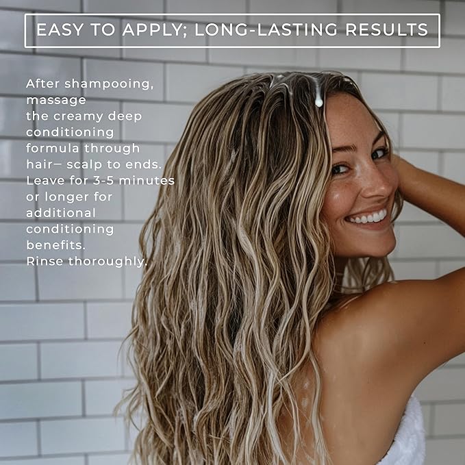DAILY DOSE (2Pack 6oz Deep Conditioner Hair Mask/Masque - Treatment for Dry Damaged &amp Colored Treated Hair - Paraben Free Phthalates Free Vegan &amp Cruelty Free - for All Hair Types