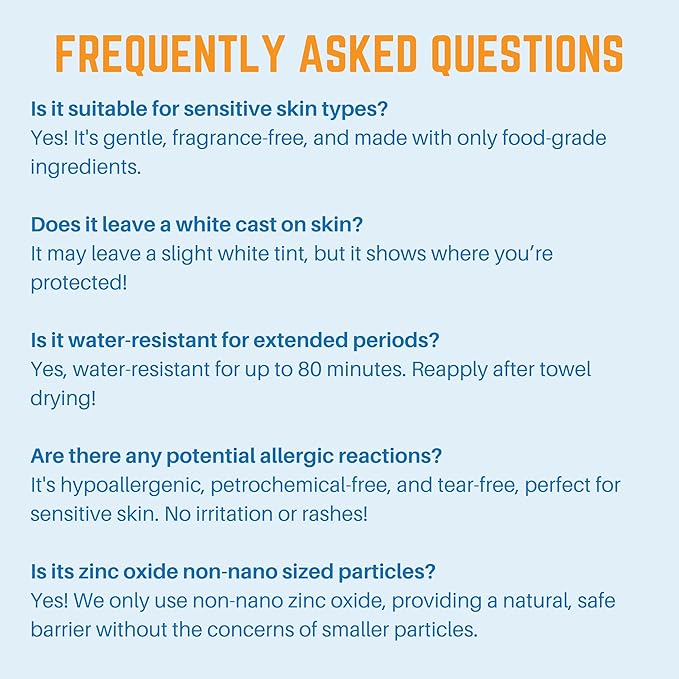 Waxhead Non-Nano Zinc Oxide Sunscreen EWG Sunscreen with Zinc Oxide for Face + Body Mineral Natural Non-Toxic Pure Sunblock Biodegradable Cream Lotion Sun Block Tattoo Eczema Vitamin D + E (4oz)