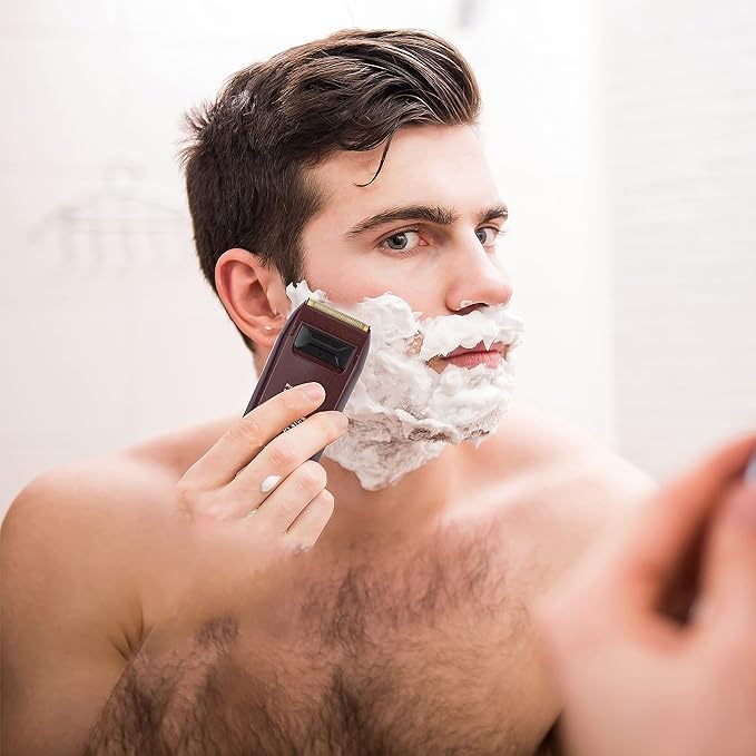 KEMEI Foil Shaver Double Electric Shaver for Men Electric Razors Head Shavers for Bald Men Barber Supplies Hair &amp Beard Trimmer Cordless Rechargeable