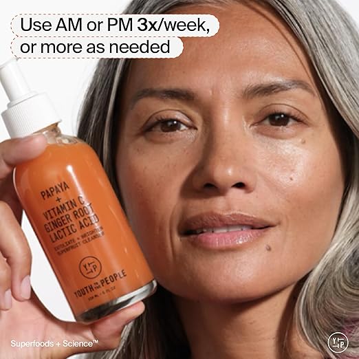 Youth To The People Superfruit Facial Cleanser - Papaya + Vitamin C Gentle Exfoliating Face Wash Cellular Skin Renewal with AHA + BHA Evens Skin Tone &amp Texture for Soft + Radiant Skin Sulfate-f