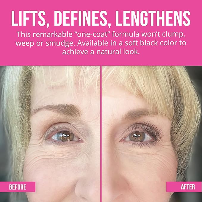 Vibriance Volumizing Tubing Mascara Soft Black - Hypoallergenic Moisturizing Lifting Long-Lasting - Special Tube Formula for 50+