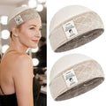 Wig Grip Cap with Silicone Strip Non Slip 2-in-1 Soft Wig Caps to Hold Wig in Place Nude 2 PCS