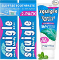 Squigle Enamel Saver Toothpaste (Canker Sore Prevention &amp Treatment) Prevents Cavities Perioral Dermatitis Bad Breath Chapped Lips - 2 Pack