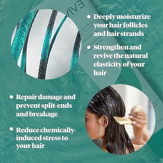 REVIV3 PROCARE Mend Hair Repair Mask - Deeply Moisturizing Keratin for Dry &amp Damaged ? Color Safe ? Color Mask Prevents Split-Ends &amp Breakage ? For All Hair Types (12.1 oz)